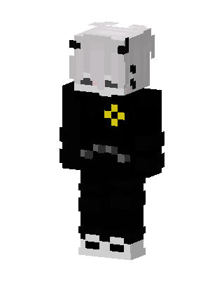 Black Emo Minecraft goth skin
