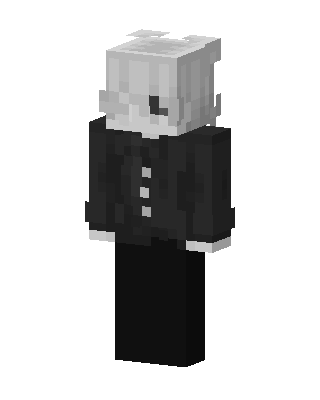 Silver Hair Suit skin, 3D preview