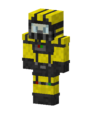 Hazmat Suit skin, 3D preview