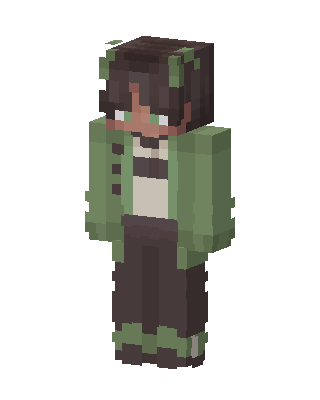 Moss Hoodie skin, 3D preview