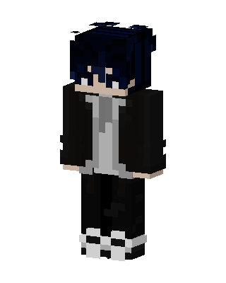 Black Suit Boy skin, 3D preview