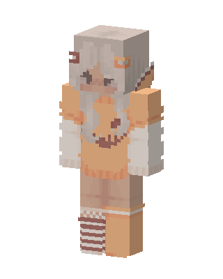 Orange Dress Girl Minecraft skin