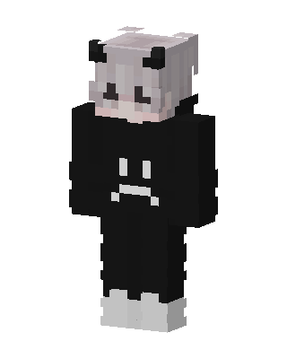 Sad Panda Hoodie skin, 3D preview