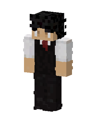 Black Suit Boy skin, 3D preview