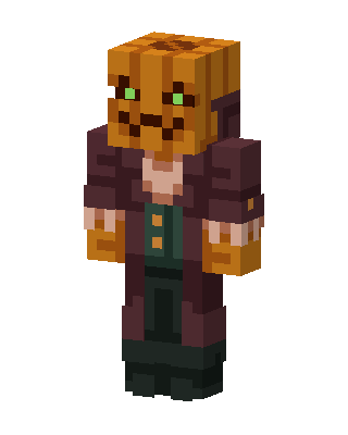 Pumpkin Scarecrow Minecraft Halloween skin