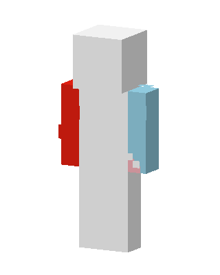 Plain White Block skin, 3D preview