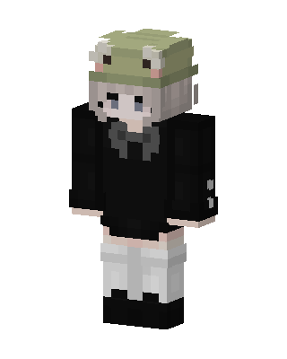 Frog Hat Girl skin, 3D preview