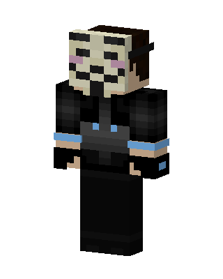 Masked Hacker skin, 3D preview