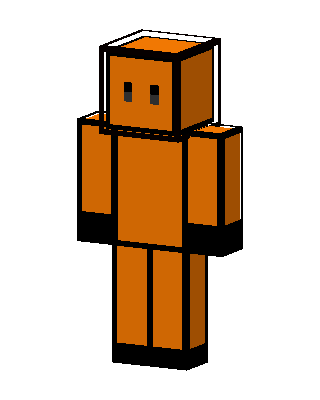 Orange Bot Minecraft skin