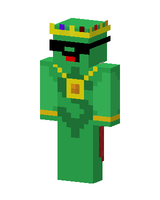 Cool Green King Minecraft skin