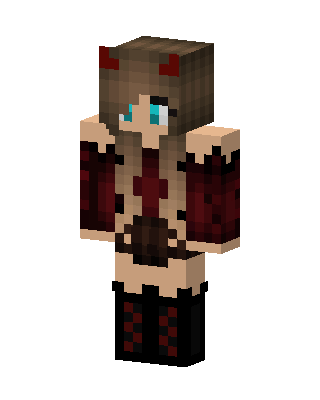 Brown Hero Girl Minecraft skin