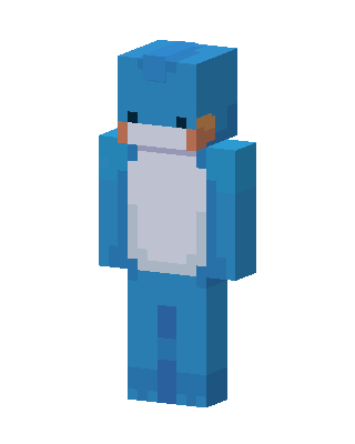 Blue Animal Boy skin, 3D preview