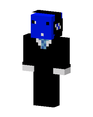 Blue Blob Suit skin, 3D preview