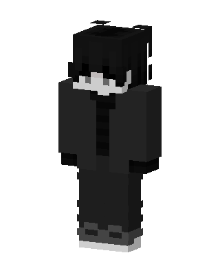 Shadow Hoodie Boy skin, 3D preview