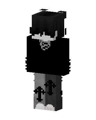 Black Villain skin, 3D preview
