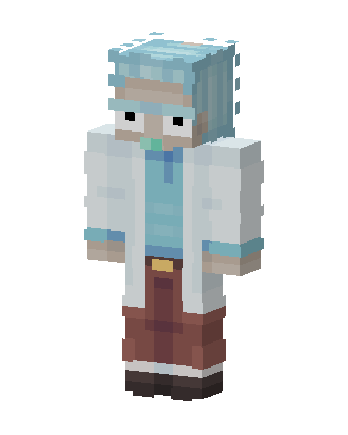 White Player skin, 3D preview