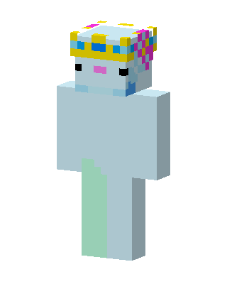Axolotl Prince skin, 3D preview