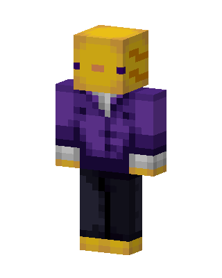 Golden Suit Guy skin, 3D preview
