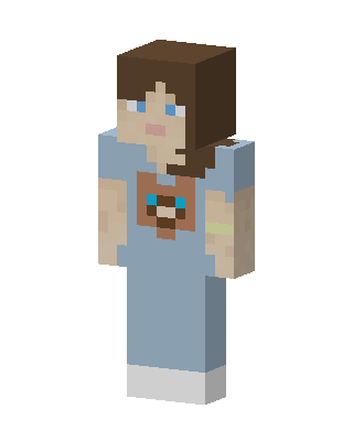 Blue Player Girl Minecraft blue skin