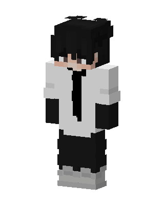 Monochrome Boy skin, 3D preview