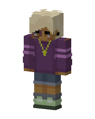 Purple Drip Minecraft purple skin