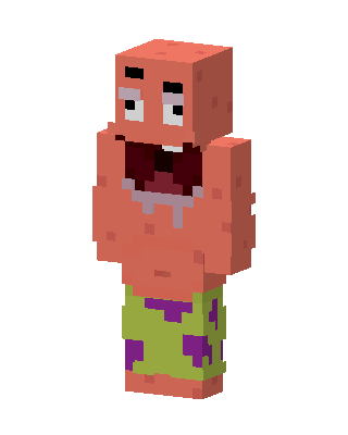 Patrick Star skin, 3D preview