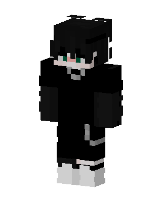 Shadow Hoodie Boy skin, 3D preview