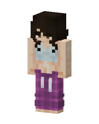 Purple Masked Player Girl Minecraft skin
