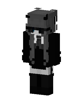 Monochrome Hoodie Girl Minecraft skin