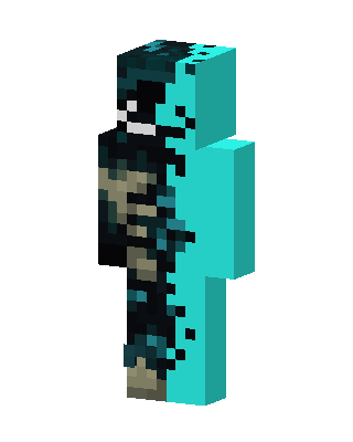 Blue Ninja Boy skin, 3D preview