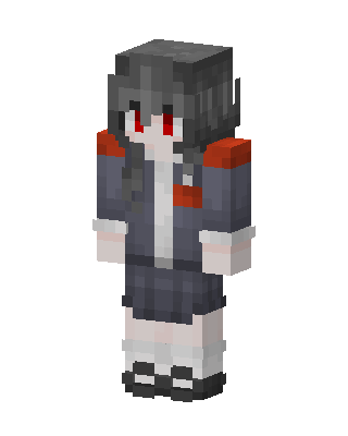 Red Eyed Schoolgirl skin, 3D preview