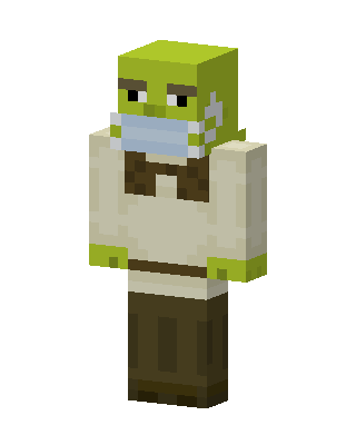 Masked Shrek Minecraft skin