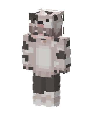 Cow Onesie skin, 3D preview