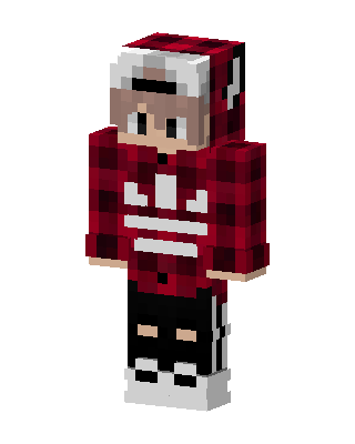 Red Athlete Boy Minecraft skin