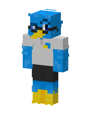 Blue Bird skin, 3D preview