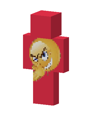 Red Blonde Emblem skin, 3D preview
