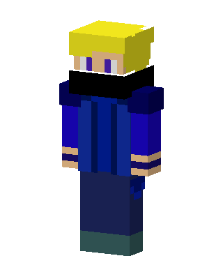 Blue Jacket Blond skin, 3D preview