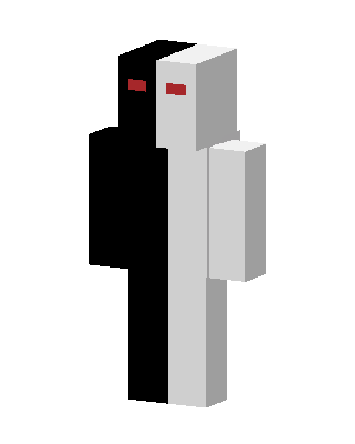White Villain skin, 3D preview