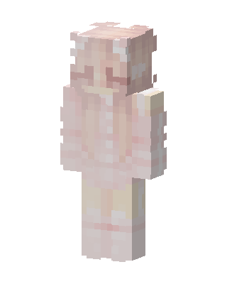 Pink Cutie Girl skin, 3D preview