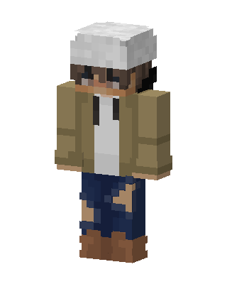 Brown Player Boy skin, 3D preview