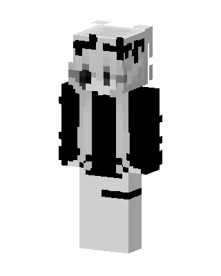Monochrome Panda skin, 3D preview