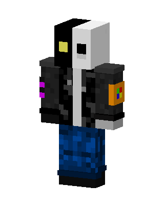Split Face Jacket skin, 3D preview