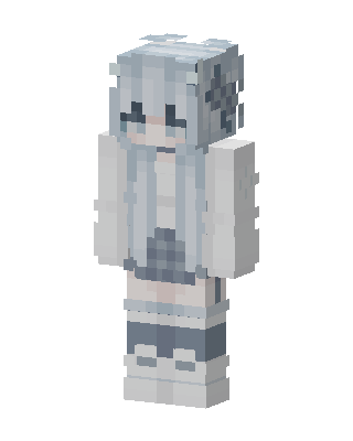 Frosty Bunny Girl skin, 3D preview