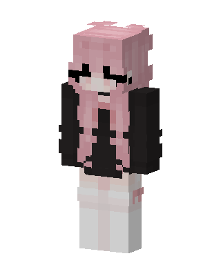 Pink Anime Girl skin, 3D preview