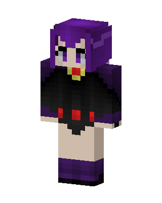 Purple Villain Girl Minecraft skin