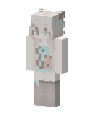 Teddy Hoodie Girl skin, 3D preview