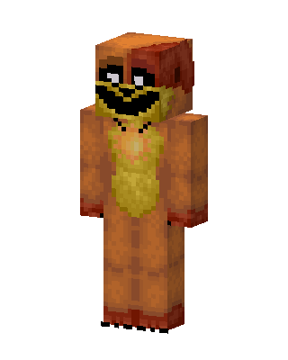 Orange Animatronic Minecraft skin