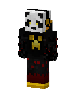 Panda Warrior skin, 3D preview