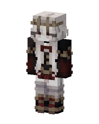 White Knight Minecraft holiday skin