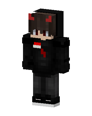 Demon Hoodie Boy Minecraft demon skin